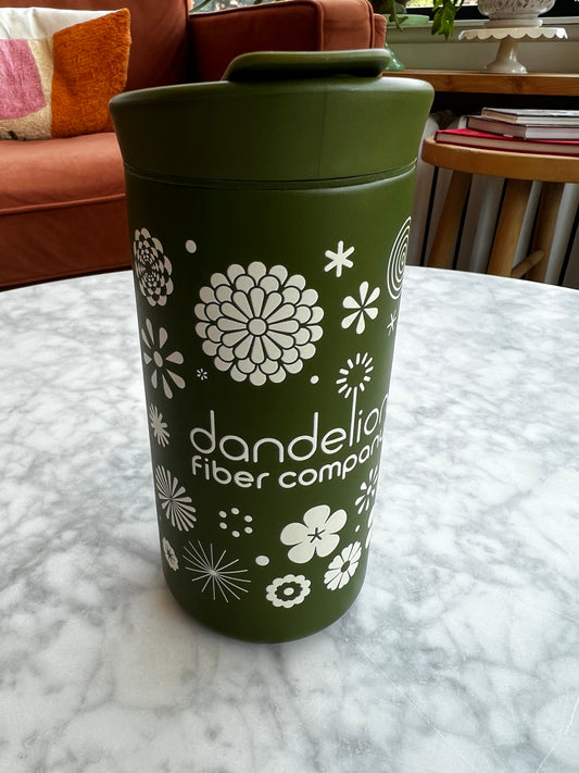Dandelion 12oz Nomad Tumbler by Created Co.-Moss Green