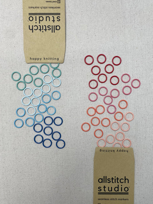 Seamless Stitch Markers - Large (US 8-13) Allstitch Studio