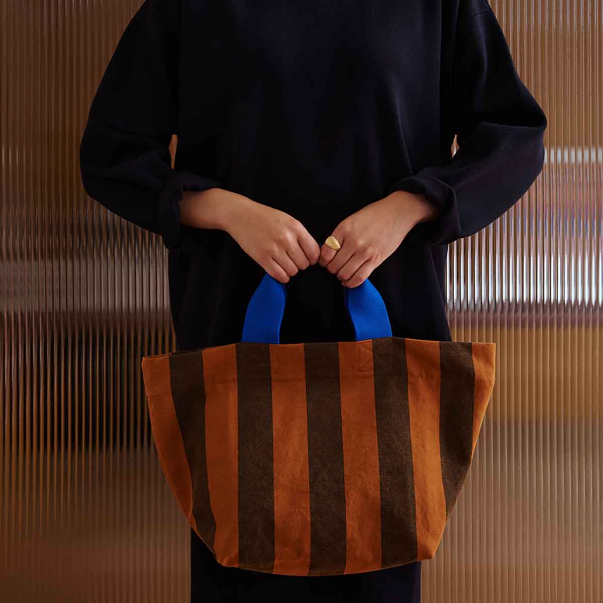 BAG TINA BIG STRIPES NIGHT / PEACAN