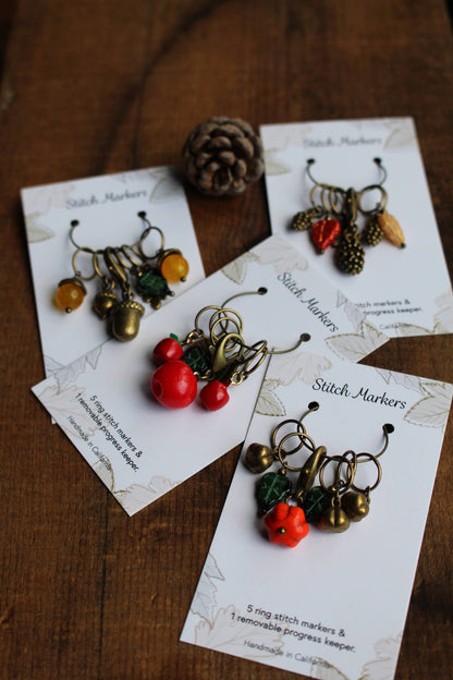 Autumn Harvest Stitch Marker Sets