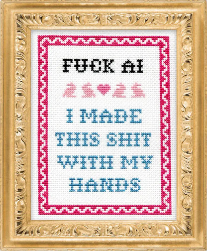 F*CK AI Deluxe Cross Stitch Kit