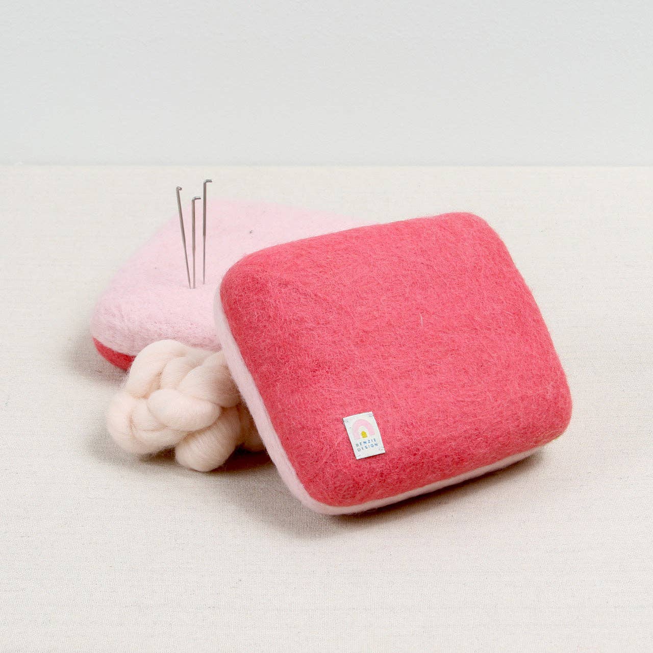 Needle Felting Cushion, Pink