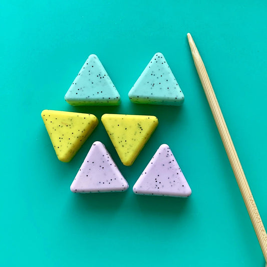 Triangle Knitting Needle Point Protectors - Comma Craft