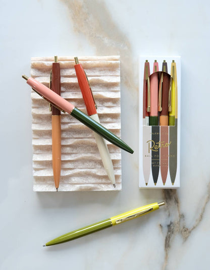 Retro Pen - Set of Four