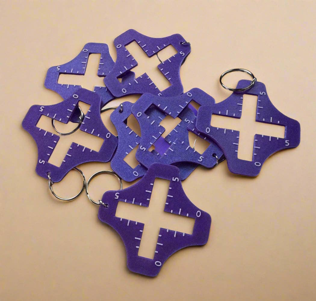 Gauge Swatch Keychain