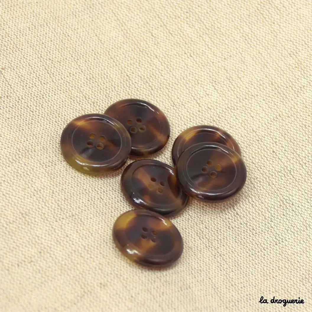 Tortoise shell buttons - multiple sizes