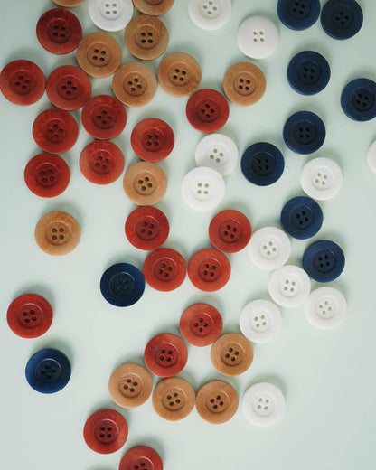 1" Corozo Nut Buttons - Set of 4 - Matchy Matchy Sewing Club
