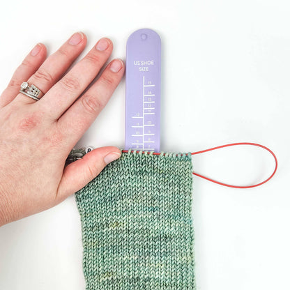 Sock Ruler - Sock Sizing Bracelet Ruler
