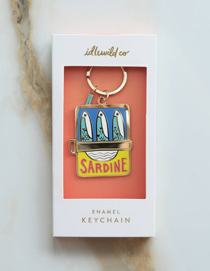 Enamel Keychain | Tinned Fish