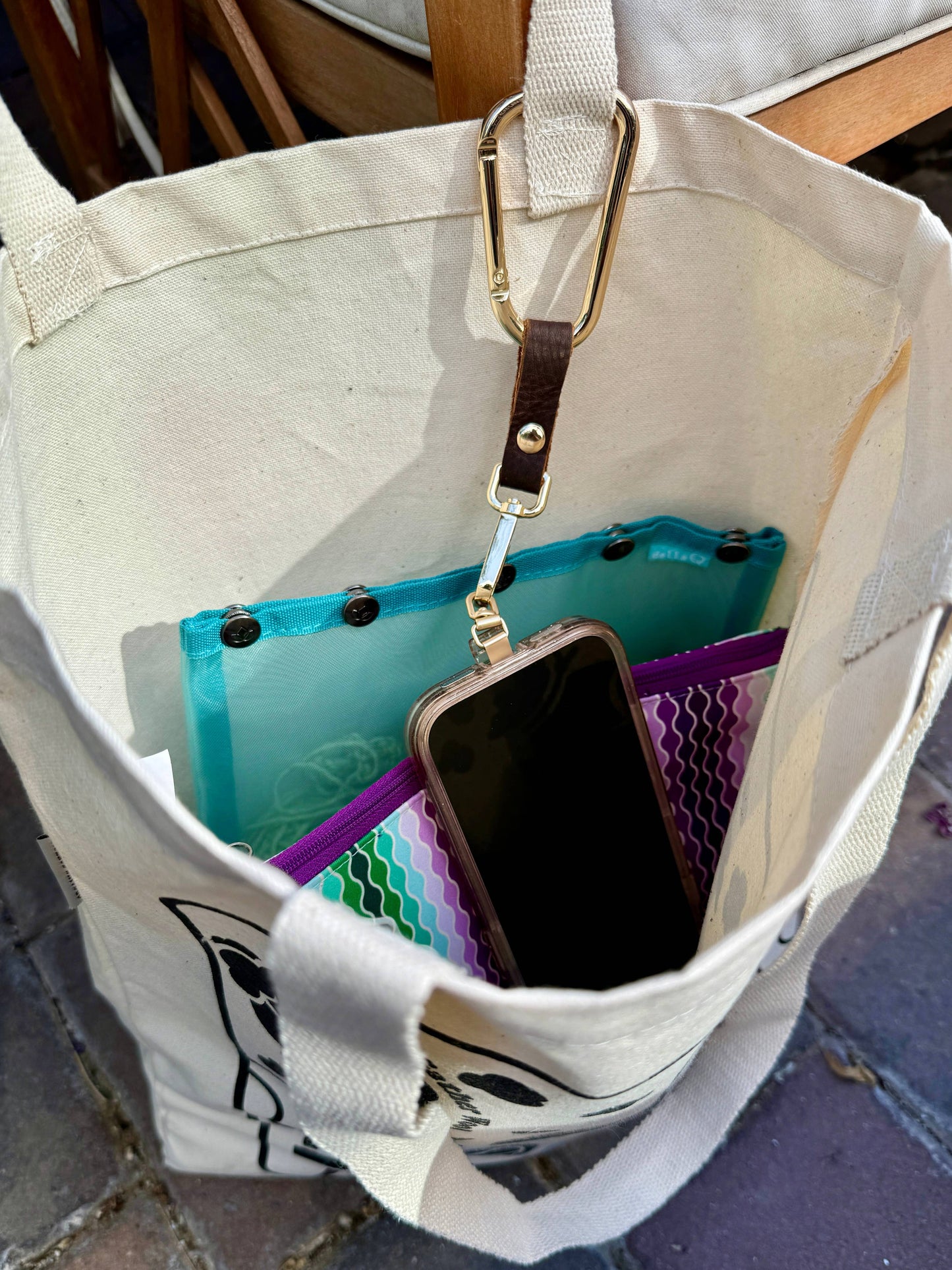 Phone Minder Clip - Lemonwood