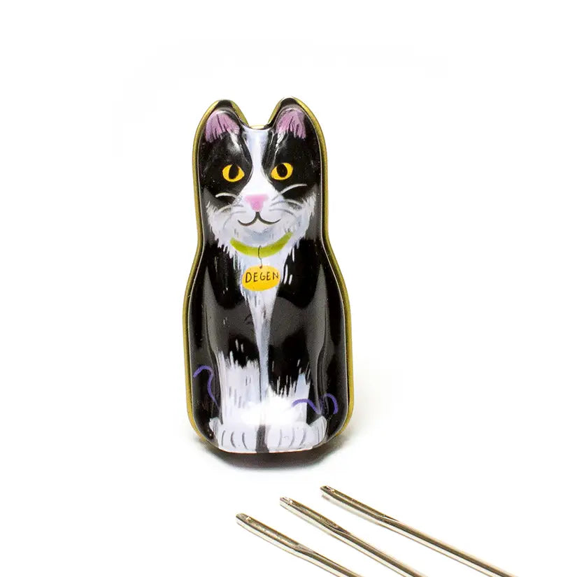 Degen Black Cat Tin - Tapestry Needles