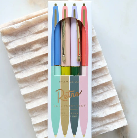 Retro Pen - Set of Four