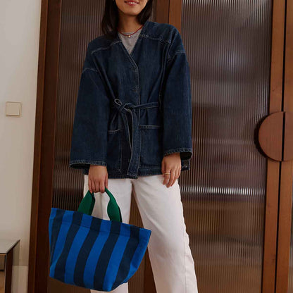 BAG TINA BIG STRIPES NIGHT / BLUE