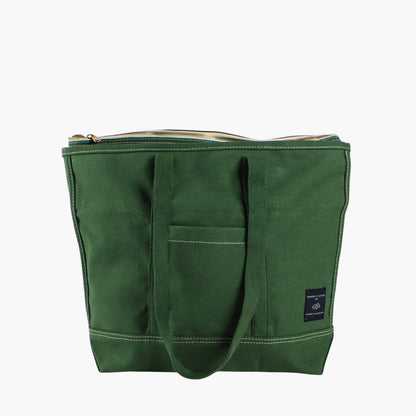 Small Zipper Tote | Pine-- Immodest Cotton