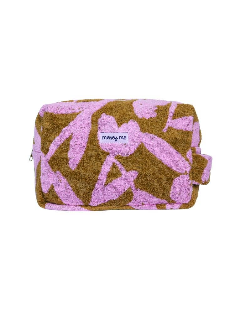 Abstract Terry Toiletry Bag