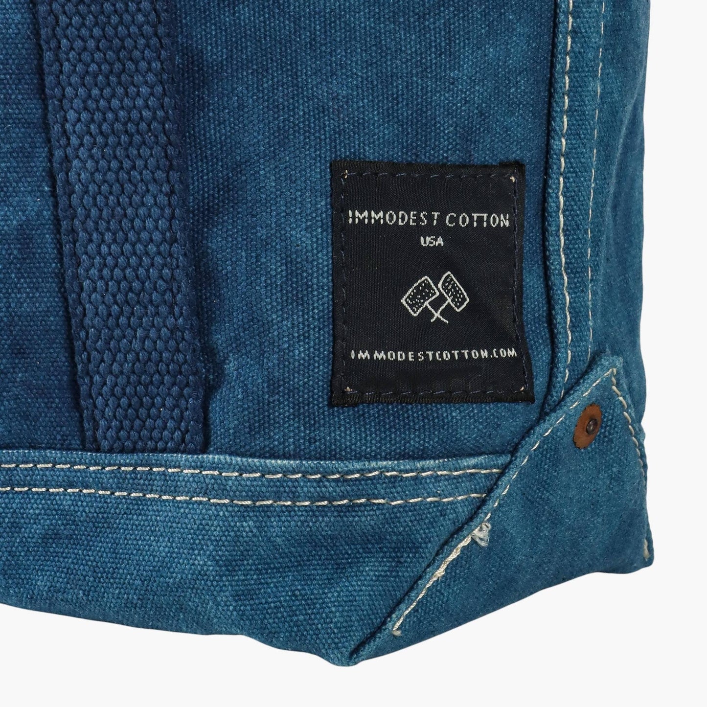 Lunch Tote | Indigo-- Immodest Cotton
