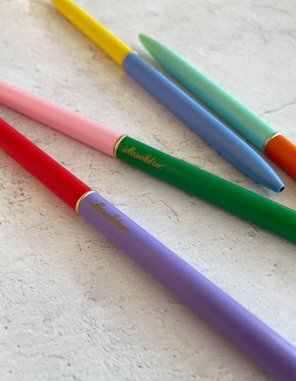 Slim Pen, Set of Four | Duo-Tone Classic Rainbow