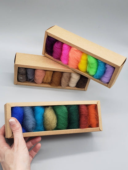 Large Wool Color Box- 16 Colors - Wooliza