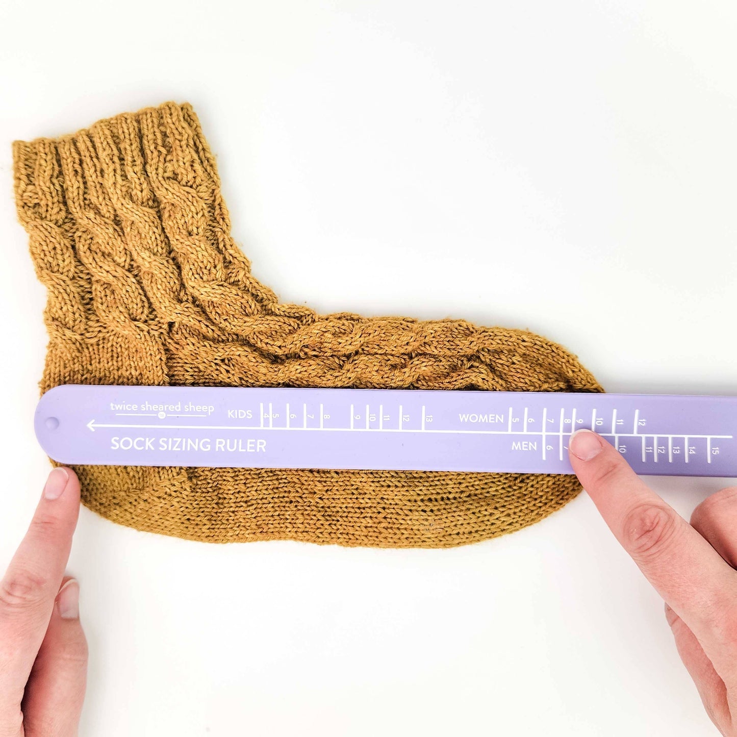 Sock Ruler - Sock Sizing Bracelet Ruler