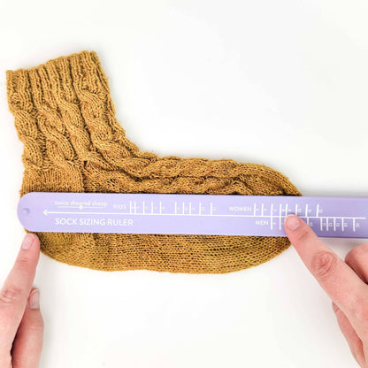 Sock Ruler - Sock Sizing Bracelet Ruler