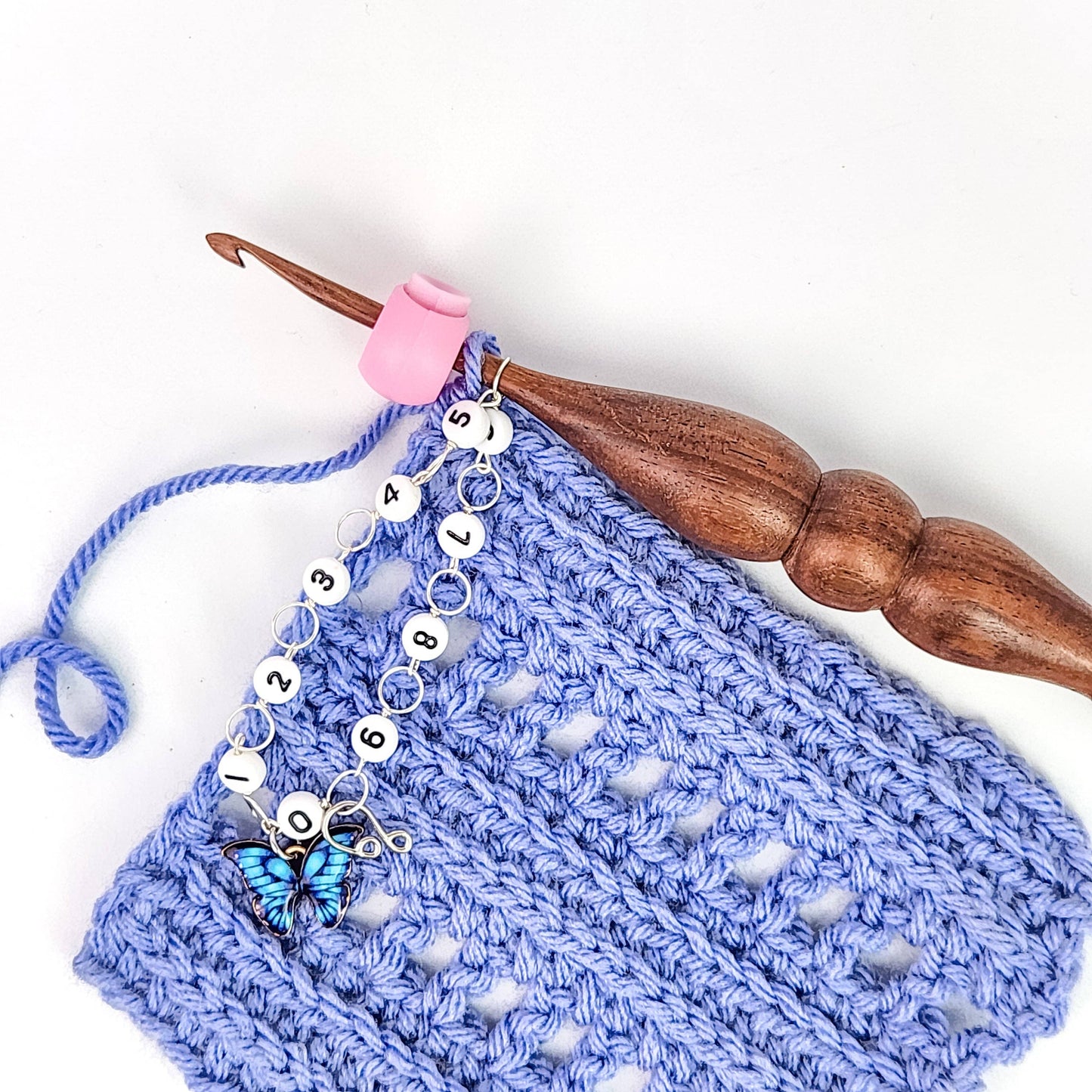 Cable Locks - Circular Needle Cord Stops - 2 pair