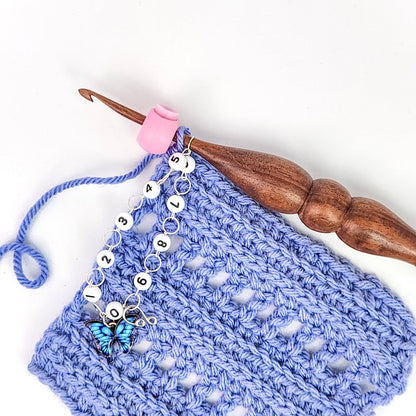 Cable Locks - Circular Needle Cord Stops - 2 pair