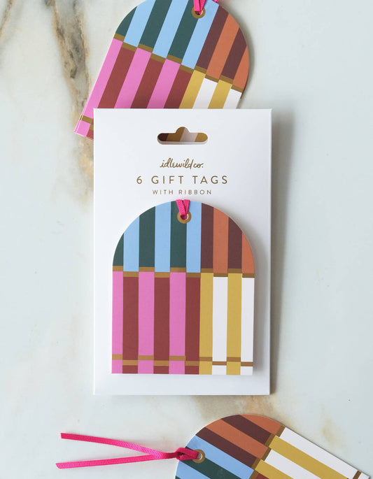 Die-Cut Gift Tags | Cabana Stripe