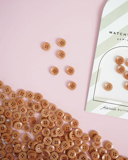 1/2" Corozo Nut Buttons - Set of 8 - Matchy Matchy Sewing Club