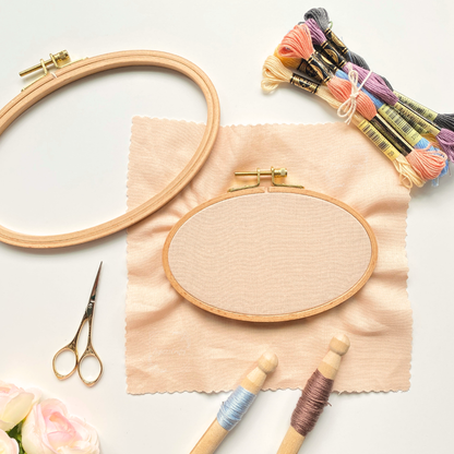 Oval Beechwood Embroidery Hoops,  Cross Stitch Hoop Frames