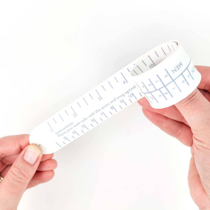 Sock Ruler - Sock Sizing Bracelet Ruler