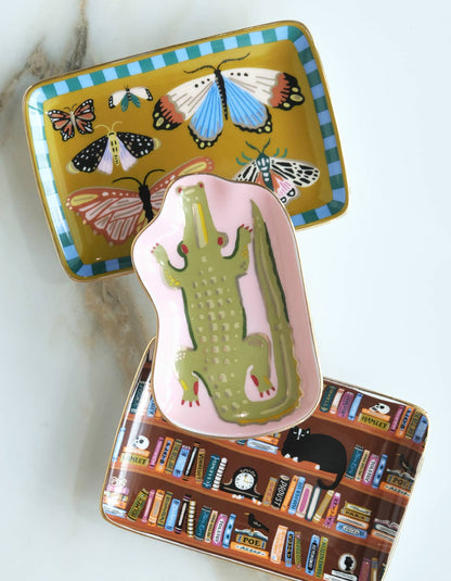 Porcelain Trinket Tray | Butterflies