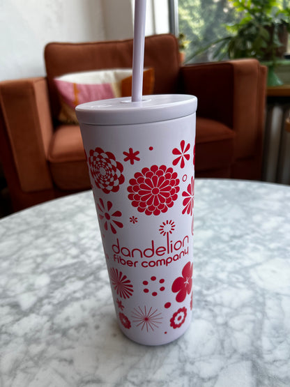 Dandelion 24oz cold cup by Created Co.-Lavender