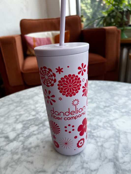Dandelion 24oz cold cup by Created Co.-Lavender