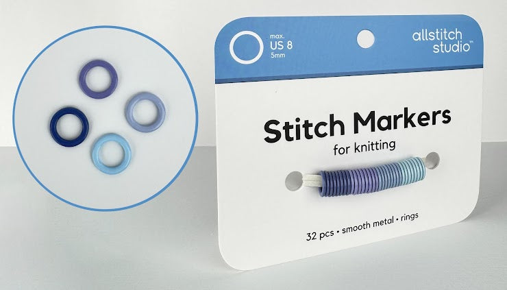 Seamless Stitch Markers - Small (US 0-8) Allstitch Studio