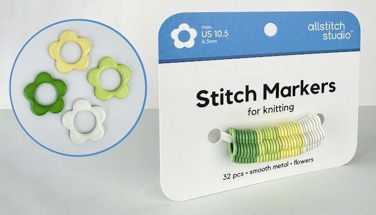 Flower Stitch Markers - Allstitch Studio