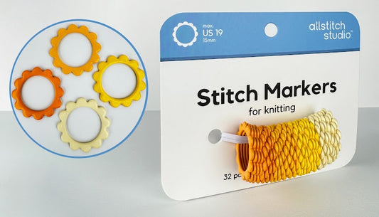 Extra Large Flower Stitch Markers - Allstitch Studio