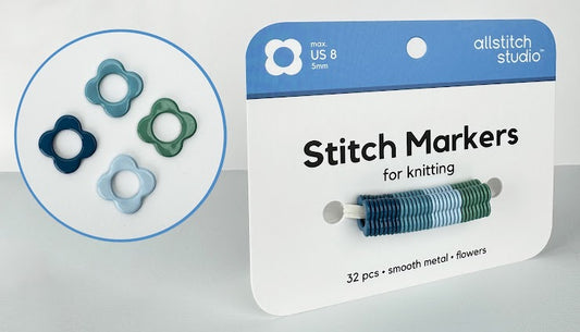 Flower Stitch Markers - Allstitch Studio
