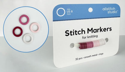 Seamless Stitch Markers - Small (US 0-8) Allstitch Studio