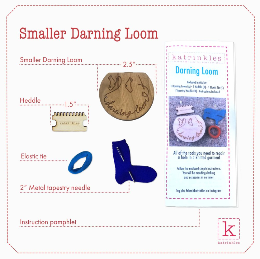 Smaller Darning and Mending Loom Kit: Smaller Darning Loom Kit