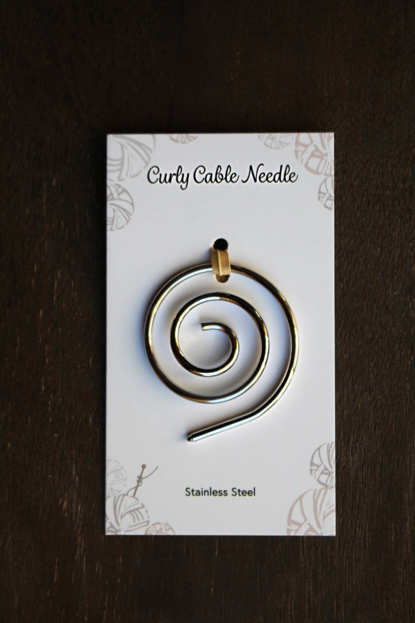 Curly Cable Needles : Silver or Gold