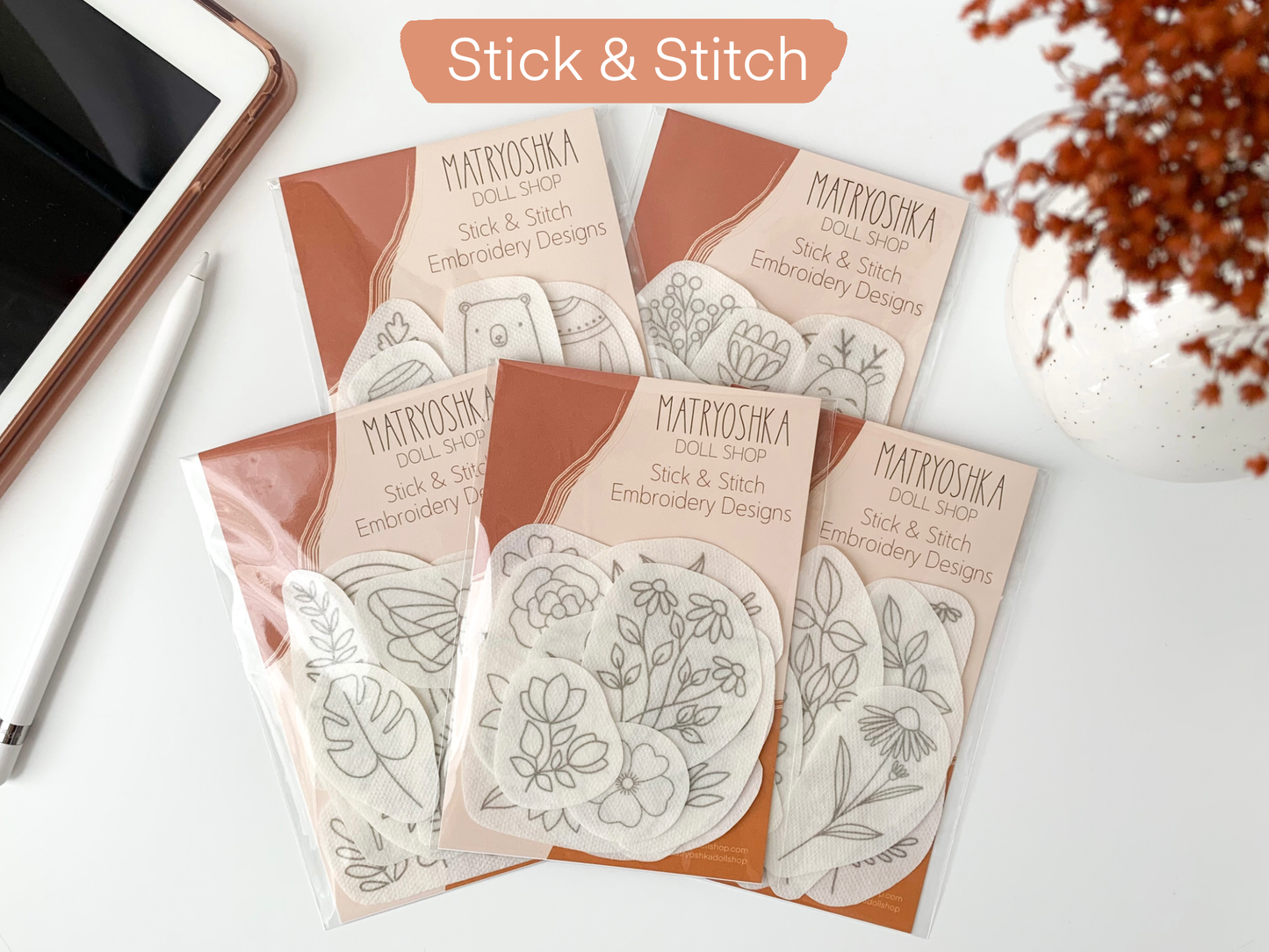 Stick & Stitch Embroidery designs, embroidery patterns